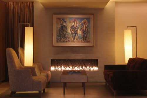 Fireplace in Lobby